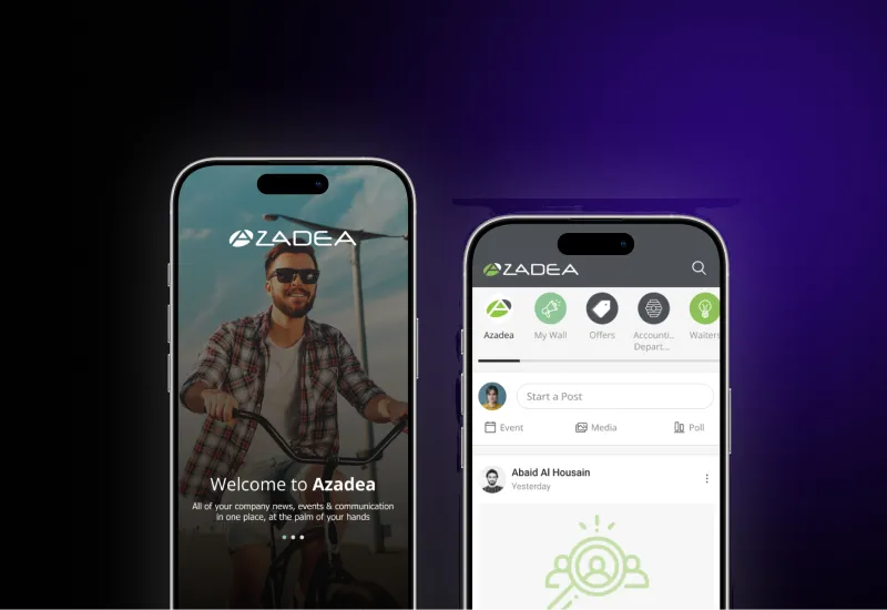 شاشات تطبيق الولاء من AZADEA بتنفيذ يوريسكو