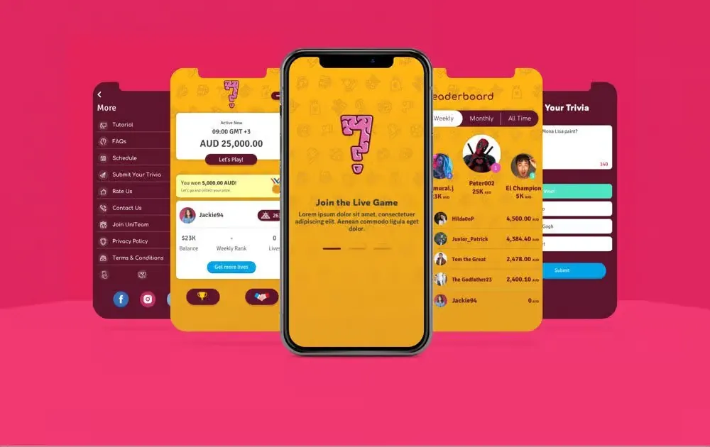 تطوير لعبة الأسئلة UniQuiz في أستراليا