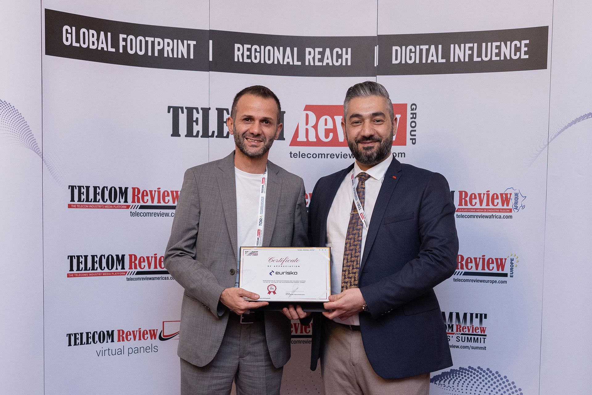 Eurisko’s Appreciation at the Telecom Review Leaders’ Summit